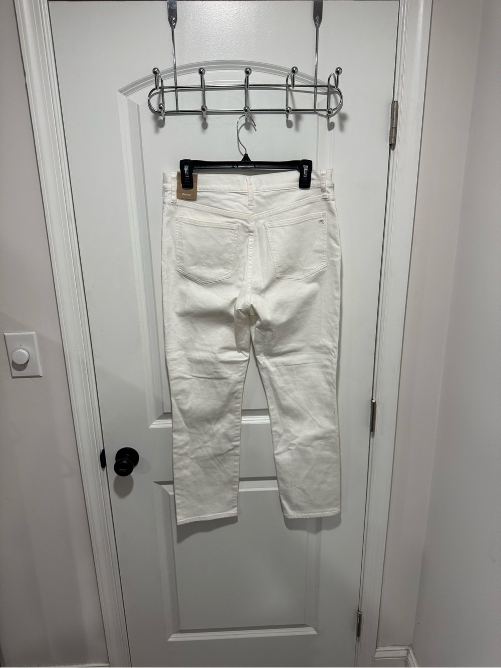 Madewell White Straight-Leg Jeans - Picture 2 of 5